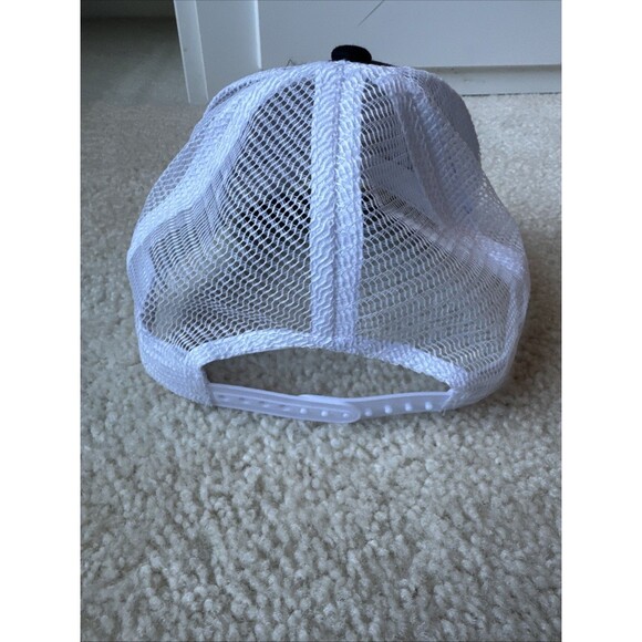 Ford Motors Logo Script Logo Hat Snapback Black White Mesh Back Adjustable - Picture 4 of 6